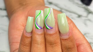 HOW TO Refill a 6 week old set  UPDATED VERSION Acrylic Nails Tutorial [upl. by Akcire]