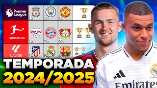 Simulei a TEMPORADA 20242025 da EUROPA Quem foram os Campeões [upl. by Davilman735]