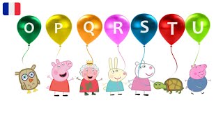 Chanson de lalphabet avec Peppa Pig et ses amis  Comptine ABC [upl. by Osnohpla]