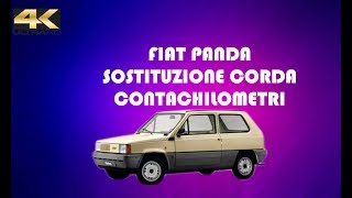 Sostituzione corda contachilometri fiat panda [upl. by Noiz115]