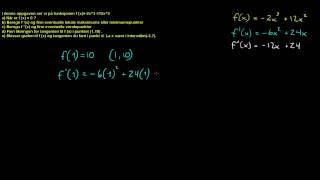 Forespørsel  Funksjonsdrøfting 1d  Finne likningen til tangenten i et punkt [upl. by Acsecnarf]