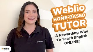 Weblio HomeBased Tutor A Rewarding Way to Teach English Online [upl. by Swift]