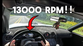 Motorcycle swapped Miata INSANE POV driving [upl. by Philippe]