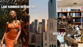 LAW INTERNSHIP VLOG LA rooftop bar fancy restaurants self love  witness binder [upl. by Hardy]