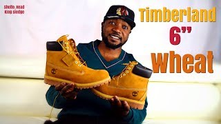 UnBoxing and On feet Timberland 6INCH PREMIUM WATERPROOF BOOTS  wheat Nubuck  ON FEET [upl. by Gnas295]