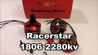 Racerstar BR1806 2280kv motor review [upl. by Alikahs]