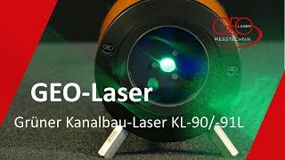 Grüner Kanalbaulaser  Präziser grüner Kanalbaulaser für Tiefbau  Kanalbaulaser KL9091L [upl. by Lancelle]