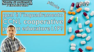 Livello CCNL L19  pillole di pedagogia 080 [upl. by Andrews]