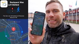 iOS 15 CONFUSING AirTag quotNOTIFY WHEN LEFT BEHINDquot feature How is it working [upl. by Cnahc]