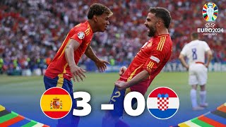 ESPAÑA APLASTA A CROACIA  ESPAÑA 3 CROACIA 0 [upl. by Atnauqahs]