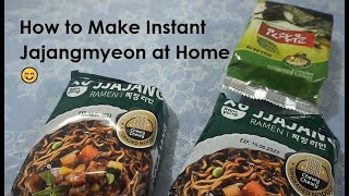 How to Cook Instant Jajangmyeon at Home [upl. by Danie]