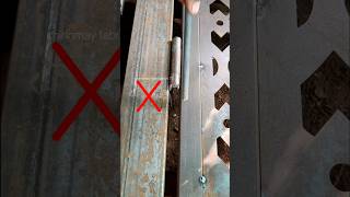 Installation door heavy Hinges  Hinges gap  fabrication tricks and tricks tipsandtricks [upl. by Eirelav]