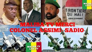 MALIBA TV ARRIVÉE DES NOUVEAUX PUISSANTS SYSTÈMES MISSILES SOL AIR FRONTIÈRE MALICÔTE DIVOIRE [upl. by Donadee]