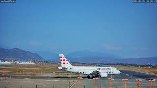 Airport Málaga  Costa del Sol 🛩 Departures  Take off  WEATHER WEBCAM AGPLEMG SPAIN 2° PISTA [upl. by Ashelman]