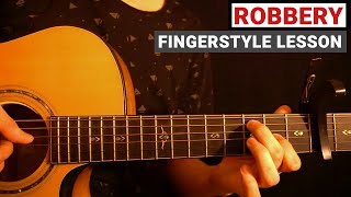 Juice Wrld  Robbery  Fingerstyle Guitar Lesson Tutorial How to Play [upl. by Phyllis]