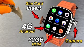 S18 Ultra 4G Android SmartWatch With 8MP Camera amp SimCard Insert⚡️3GB RAM  32GB ROM  HotSpot⚡️ASMR [upl. by Guzel]