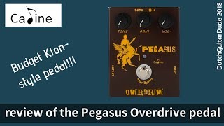 Review of the Caline Music Pegasus Klon pedal [upl. by Eydie]