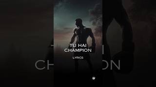 Chandu Champion Tu Hai Champion Song Lyrics Arijit chanduchampion lyrics arijitsingh music [upl. by Enois]