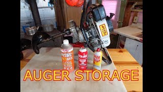 Ice Fishing  Power Auger Storage Tips [upl. by Limhaj]