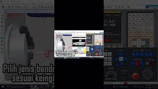 Cara Setting Benda Kerja SSCNC Simulator Swansoft FANUC OiT [upl. by Corena]