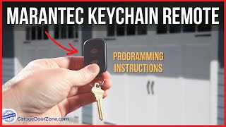 Marantec Keychain Remote  Program 392 Digital Keychain Remote for Marantec Garage Door Opener [upl. by Grous]