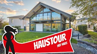 LUXUS VILLA TOUR  Architektenhaus von HUF HAUS  Hausbau Helden [upl. by Mullen]