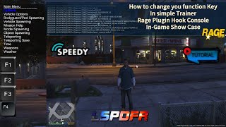 How To Change Your F3 And F4 Buttons in Rage PlugIn Hook Settings and Simple Trainer Inside LSPDFR [upl. by Artenahs]