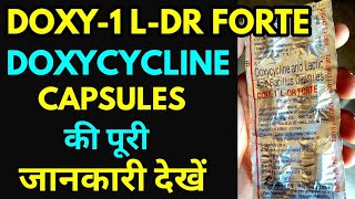 Doxy 1 ldr forte capsules uses side effects in hindi  doxycycline and lactic acid bacillus capsule [upl. by Yrreg]