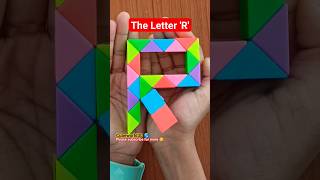 Letter R  Snake cube pattern  Snake cube puzzle alphabet [upl. by Lanza463]