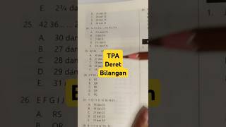 Soal TPA Deret Bilangansoalcpns deretbilangan soaltpa tpa soalpppk cpns beasiswa bumn [upl. by Hurwit990]