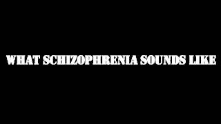 What schizophrenia sounds like [upl. by Ylimme]