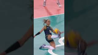 This volleyball save is INSANE 😲 Shorts [upl. by Edva]