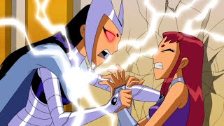 Starfire vs Blackfire Part 1 amp 2 Teen Titans [upl. by Enihpad202]