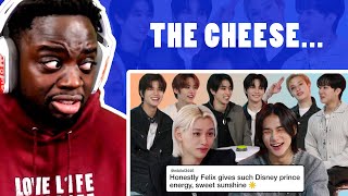 MUSALOVEL1FE Reacts to Stray Kids Compete in a Compliment Battle  Teen Vogue [upl. by Valonia738]