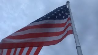 UNBOXING 20 foot telescoping flag pole harbor freight INSTALLATION [upl. by Orimar402]