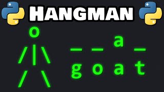 Lets code a HANGMAN GAME in Python 🕺 [upl. by Tollmann917]