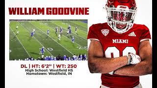 2023 Miami Football National Signing Day  William Goodvine [upl. by Miharbi523]