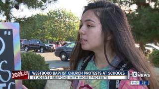 Students fight back against Westboro Baptist protests [upl. by Suivatco]