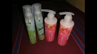 luvEsence  Unboxing  Spanish Jasmine Perfumed Body Mist  Rose Exotique Hand amp Body Lotion [upl. by Oinoitna242]