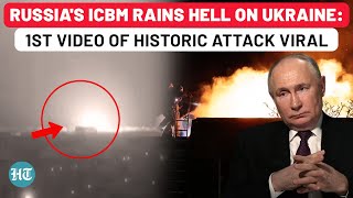 Video Captures Russias Historic ICBM Attack On Ukraine  World Watches Putins Show of Force [upl. by Airoled]