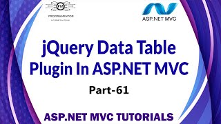 61  jQuery Data Table In ASPNET MVC  Adding jQuery Data Table In ASPNET MVC HindiUrdu [upl. by Manlove]