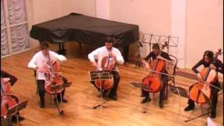 A Stradella arr V Despalj Sinfonia a tre cello ensemble [upl. by Horne]