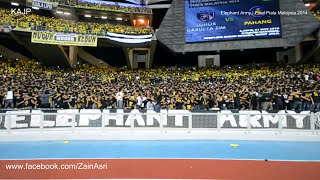 ELEPHANT ARMY AT MALAYSIA CUP FINAL 2014 [upl. by Gaskill]