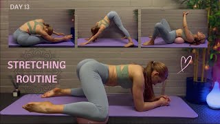 How to Stay Flexible  Stretching Routine  Deep Stretches Before Bed  Pilates  4K [upl. by Arahas]