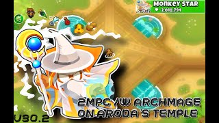 BTD6 2MPC w Archmage on Adora’s Temple [upl. by Rosenkranz92]