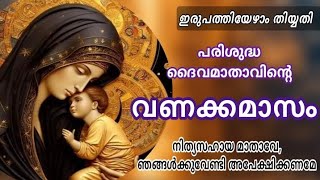 മാതാവിൻ്റെ വണക്കമാസം 27th May 2024  Vanakkamasam Prayer  Mathavinte Vanakkamasam Day 27  St Mary [upl. by Vicki]