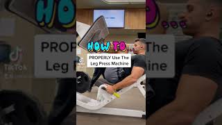 How to PROPERLY Use the Leg Press Machine With Good Form STOP MAKING THIS MISTAKE Exercise Demo [upl. by Anawat687]