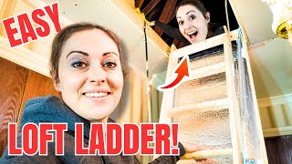 How l installed a DIY loft ladder hatch kit without a PRO [upl. by Gnok56]