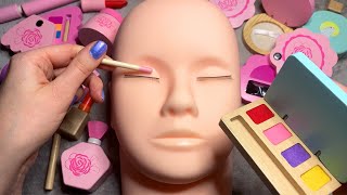 ASMR Wooden Makeup on Mannequin Whispered 2 [upl. by Esened]