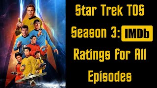 Star Trek TOS Season 3 IMDb Ratings for All Episodes [upl. by Thurlow]